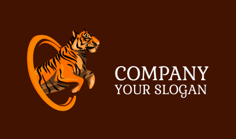 Gold Ring Tiger Logo