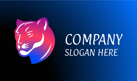 Logotipo Do Tigre Colorido Néon