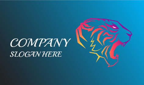 Logotipo Do Tigre Majestoso Que Ruge