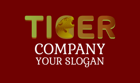 Roaring Tiger Text Logo