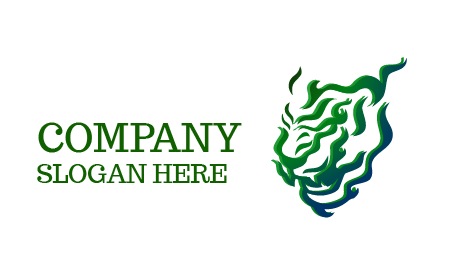 Logotipo De Tigre Feroz Esfumaçado