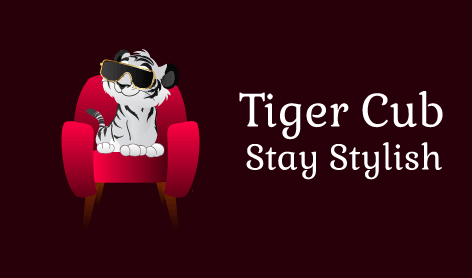 Stylish Tiger Cub Logo