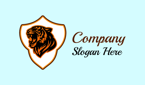 White Shield Tiger Logo