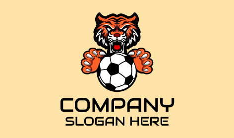 Logo Tigre Rugissant Sauvage