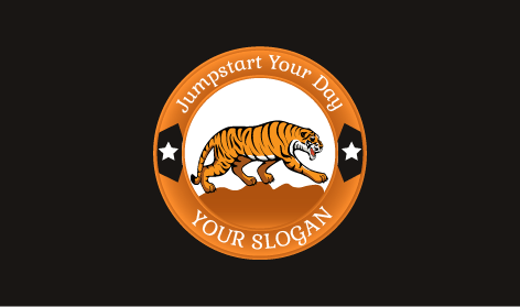 Wild Striped Tiger Logo