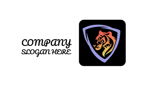 Wild Tiger Badge Logo