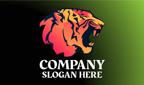 Logotipo De Tigre Descontroladamente Feroz