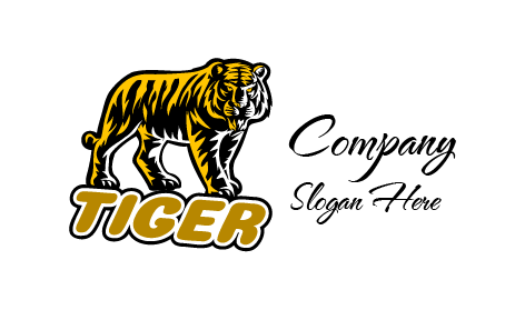 Yellow Hunter Tiger Logo