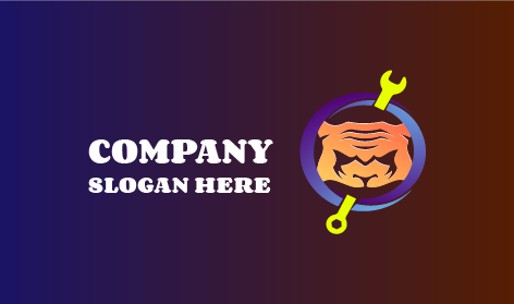 Yellow Wrench Tiger Logo