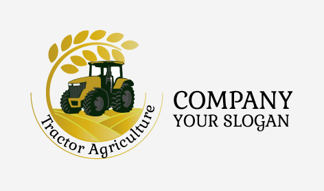 Logotipo De Tractor Agrícola Pequeño