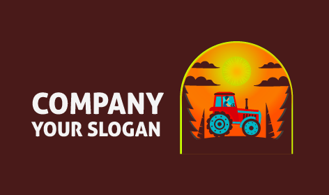 Village Sunset Tractor Logo