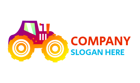 Logotipo Artístico Del Tractor