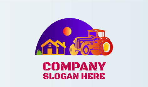 Logo Für Traktoren In Abendsonne