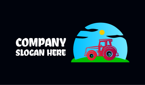 Logo Für Grünen Feldtraktor