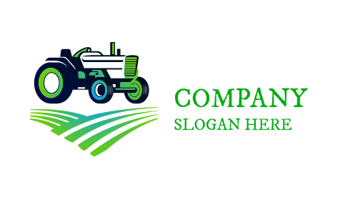 Logotipo Del Tractor Verde