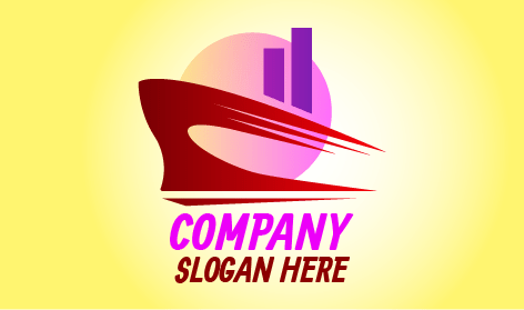 Crimson Swift Ship Transportation Logo