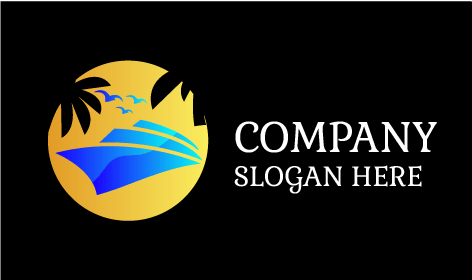 Logo De Voyage Passionnant Sur La Côte