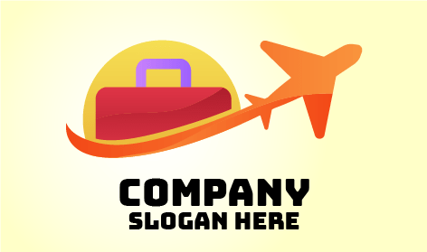 Logo De Voyage En Avion Orange