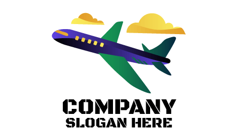 Logo De Voyage En Avion De Ligne