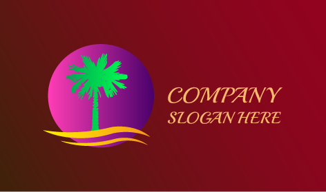 Logo Pohon Berkanopi Tebal