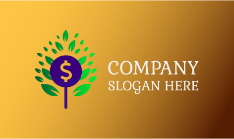 Money Plant Tree Logo