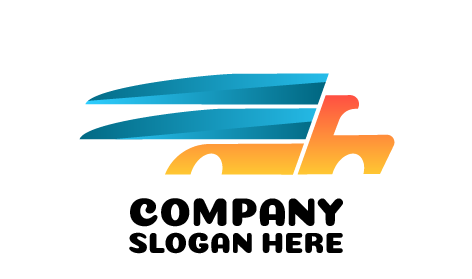 Logo De Camionnage Fiable Bleu