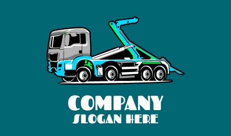 Cartoon Tow Trucking Logo