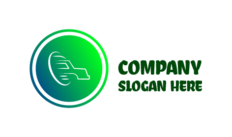 Logo De Camionnage À Cercle Vert