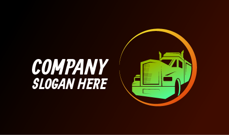 Logo De Camionnage De Marchandises Vert