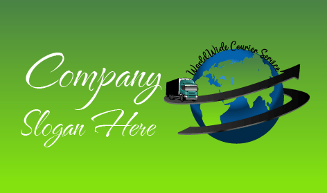 Logo De Camionnage De Livraison Internationale