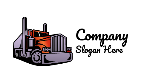 Premium Gray Trucking Logo