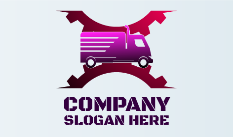 Purple Heavy Trucking Logo