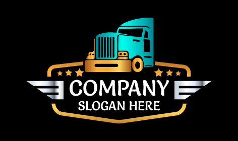 Vibrant Midsize Trucking Logo