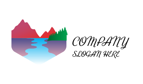 Logotipo Colorido Del Hermoso Valle