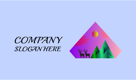 Logo Mit Abendansicht Im Tal