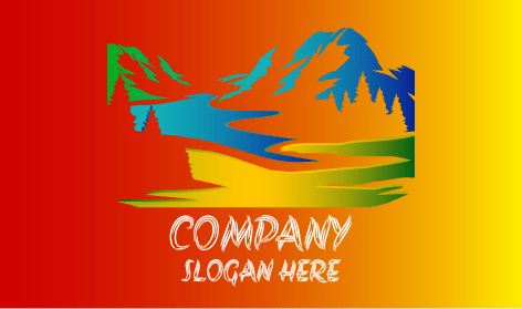 Vivido Logo Della Valle Di Montagna