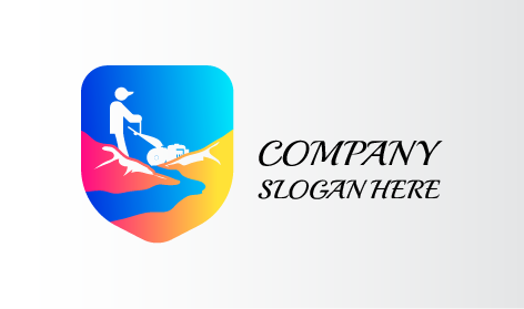 Beyaz Çim Biçme Makinesi Vadisi Logosu