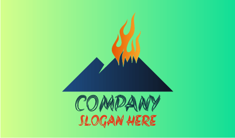 Blazing Mountain Volcano Logo