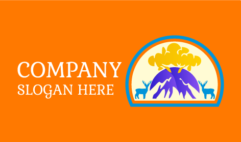 Blue Deers Volcano Logo