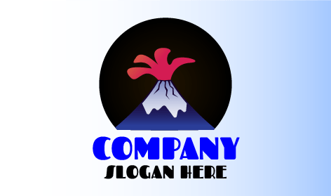 Blue Mountain Volcano Logo