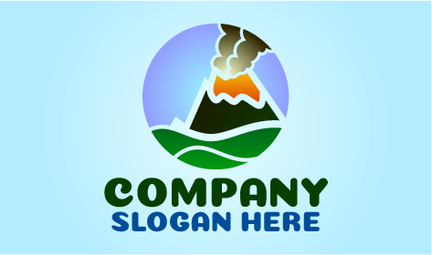 Green Mountain Volcano Logo