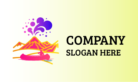 Rowing Boat Volcano Logo