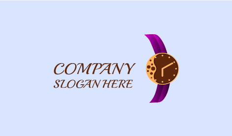 Logo De La Montre À Bulles Marron