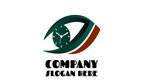 Logo Jam Tangan Hijau Mewah