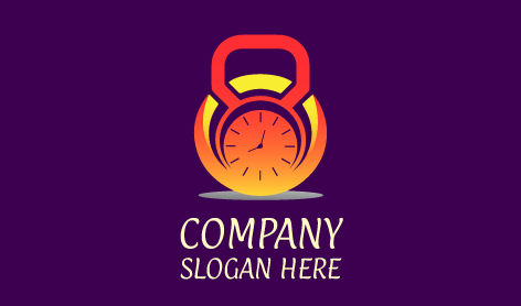 Logo Élégant De La Montre-réveil