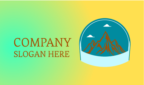 Logotipo De Inverno De Bela Paisagem