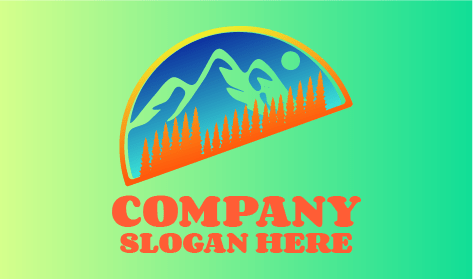 Logotipo De Inverno De Meio Círculo