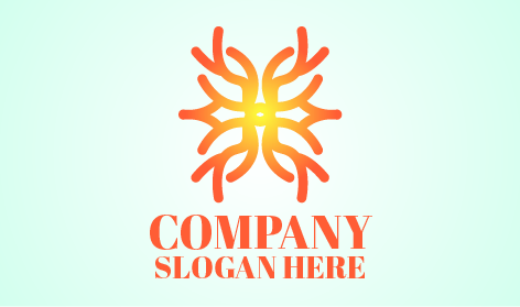 Logotipo Bagunçado Do Floco De Neve De Inverno