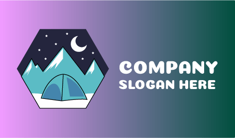 Logotipo De Inverno De Acampamento De Montanha