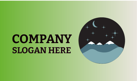 Logotipo De Inverno De Paisagem Premium